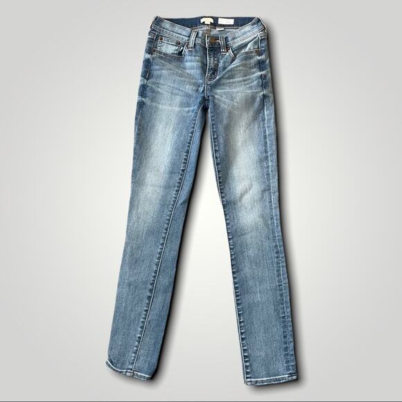 J CREW LOW RISE BOHO WESTERN STRETCH LIGHT WASH SKINNY JEANS 24 30 SMALL - Picture 3 of 7